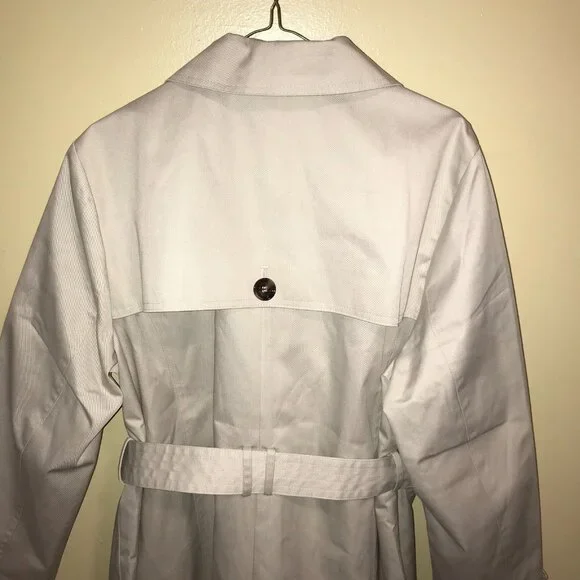 Women's Barbour Short Greta Showerproof Trench Coat Jacket-Size 14 - Picture 11 of 16